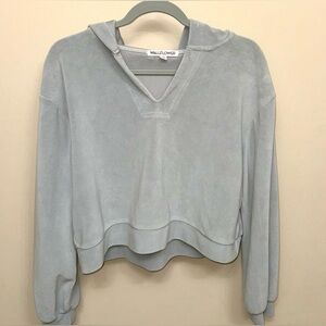 Wallflower Grey Crop Fleece Pullover - Size L